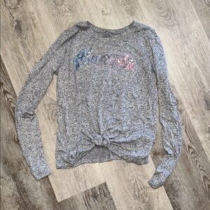 Abercrombie Kids Heather Gray Knit Top 11/12